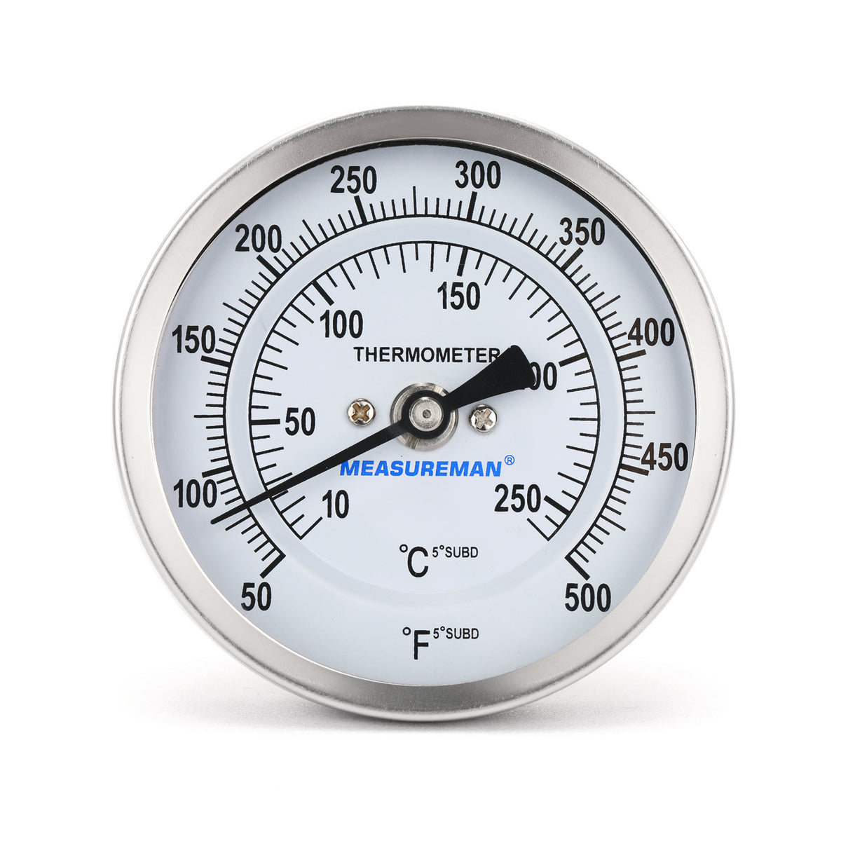 3 Dial Thermometer, 0 – 250º Scale, 6 Stem, 1/4 NPT