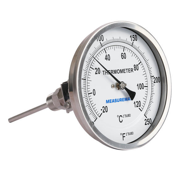 Measureman Fully Stainless Steel Bimetal Dial Thermometer, 3 Dial, 4 –  Measureman Direct