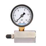 Measureman 2" Steel Gas Pressure Test Gauge Assembly, 3/4" FNPT Connection, 0-15psi, -3-2-3% Accuracy