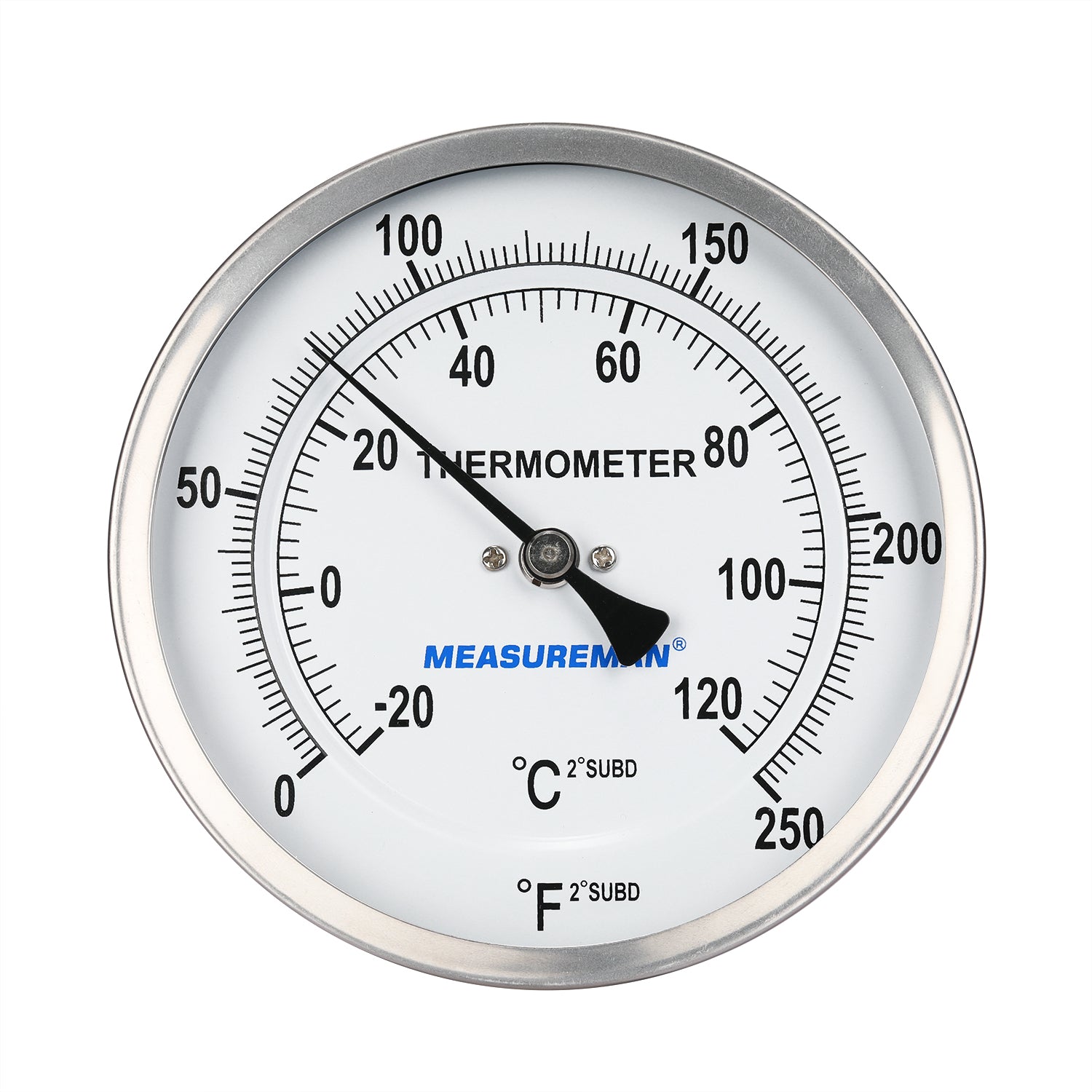 Measureman Fully Stainless Steel Bimetal Dial Thermometer, 3 Dial, 4 –  Measureman Direct