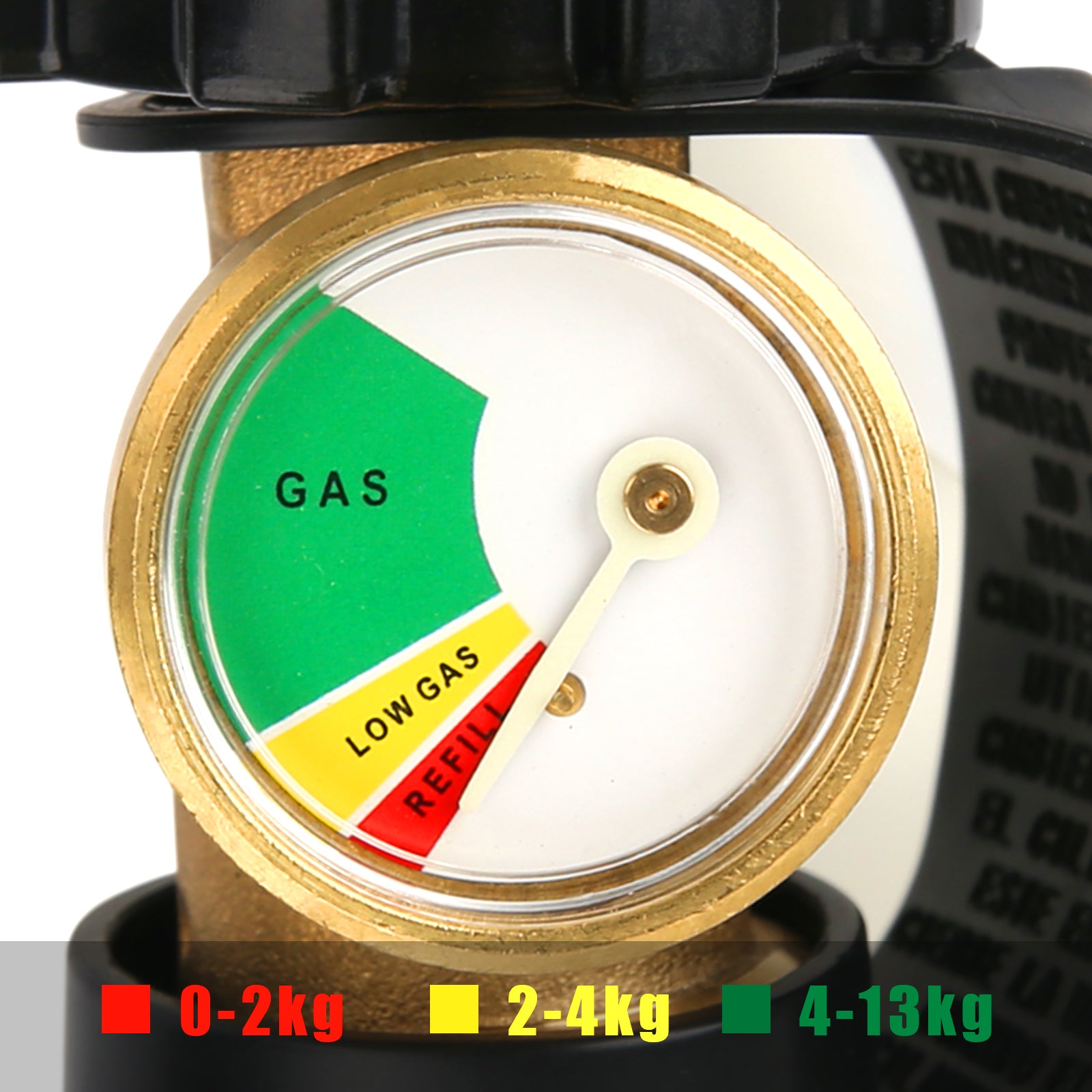 Solimeta Universal Fit POL Propane Tank Adapter with Gauge Converts PO Measureman Direct