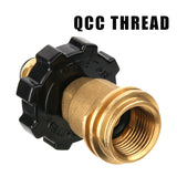 Solimeta Universal Fit Propane Tank Adapter Converts POL Thread to QCC1 Thread, Propane Hose Adapter
