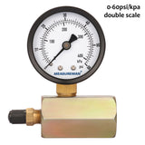 Measureman 2" Steel Gas Pressure Test Gauge Assembly, 3/4" FNPT Connection, 0-60Psi/kpa, -3-2-3% Accuracy