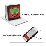 MEASUREMAN Digital Level Protractor Inclinometer Magnetic Level Angle Meter with Hold Function Angle Finder Level Box Angle Measuring Tool