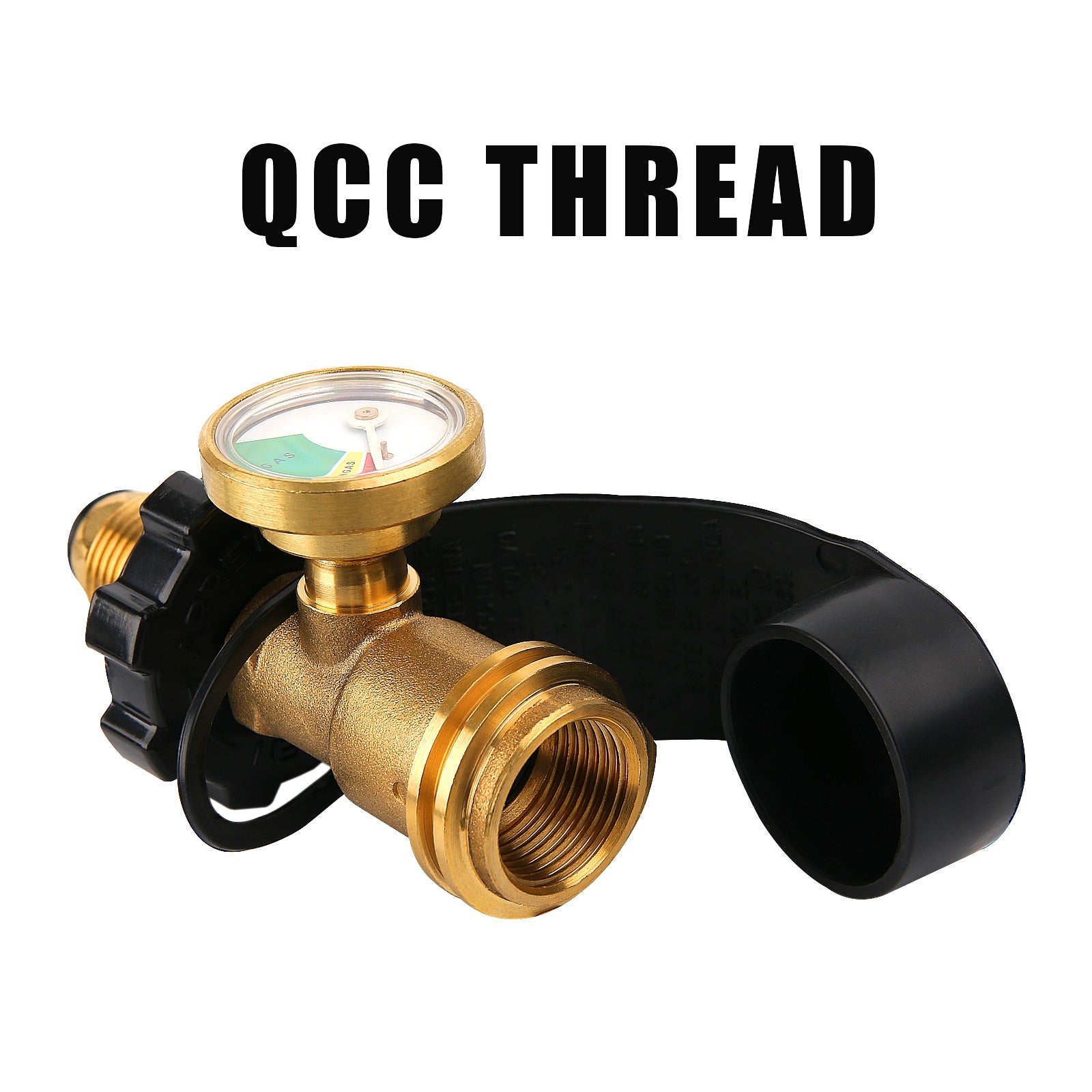 Pol Propane Tank Adapter With Gauge Converts Pol Lp Tank Service Valve To  Qcc1 Type 1 Gauge For Rv Camper, Bbq Gas Grill - Temu United Kingdom