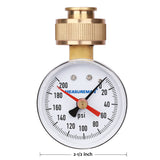 Measureman 2" Water Pressure Test Gauge, 3/4" Female Hose Thread, 0-200 psi/kpa with Maximum Pressure Memory 50pieces