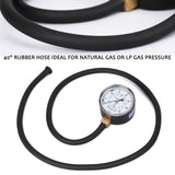 Measureman Natural Gas or LP Gas Manifold Pressure Test Kit, 0-35"W.C, 1/4"NPT, 40" Length Hose